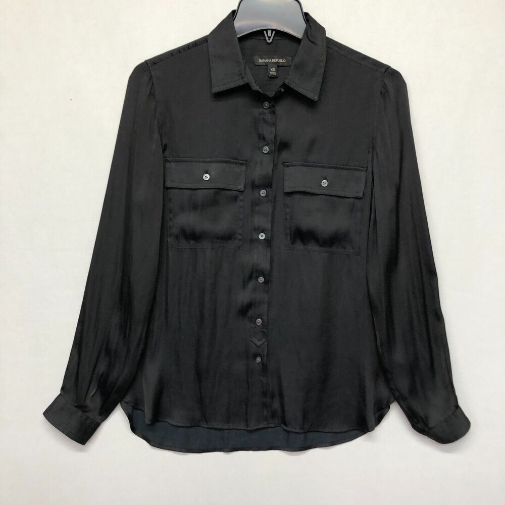 Banana Republic Black Button Down Shirt - Picture 11 of 14